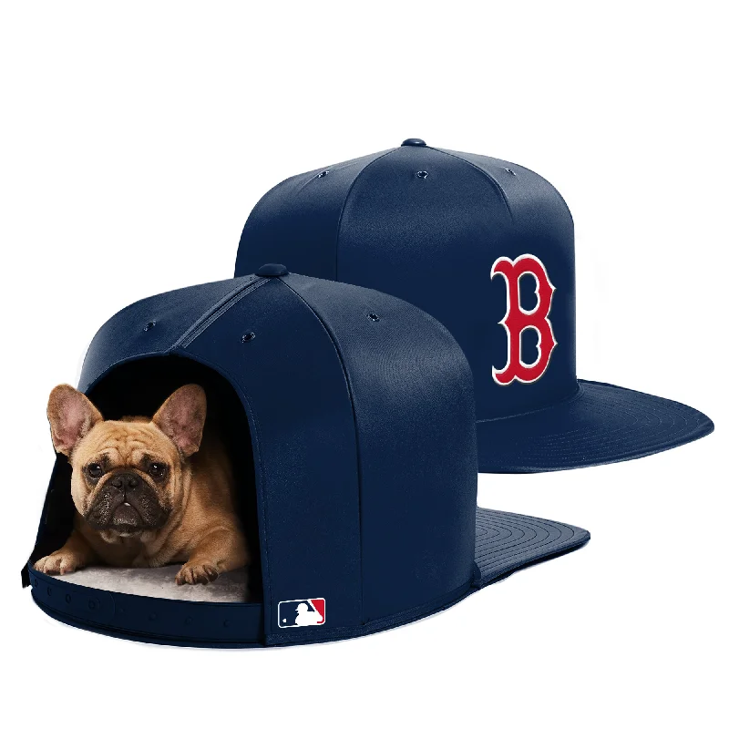 Glow-in-dark pet collar-BOSTON RED SOX NAP CAP PREMIUM DOG BED