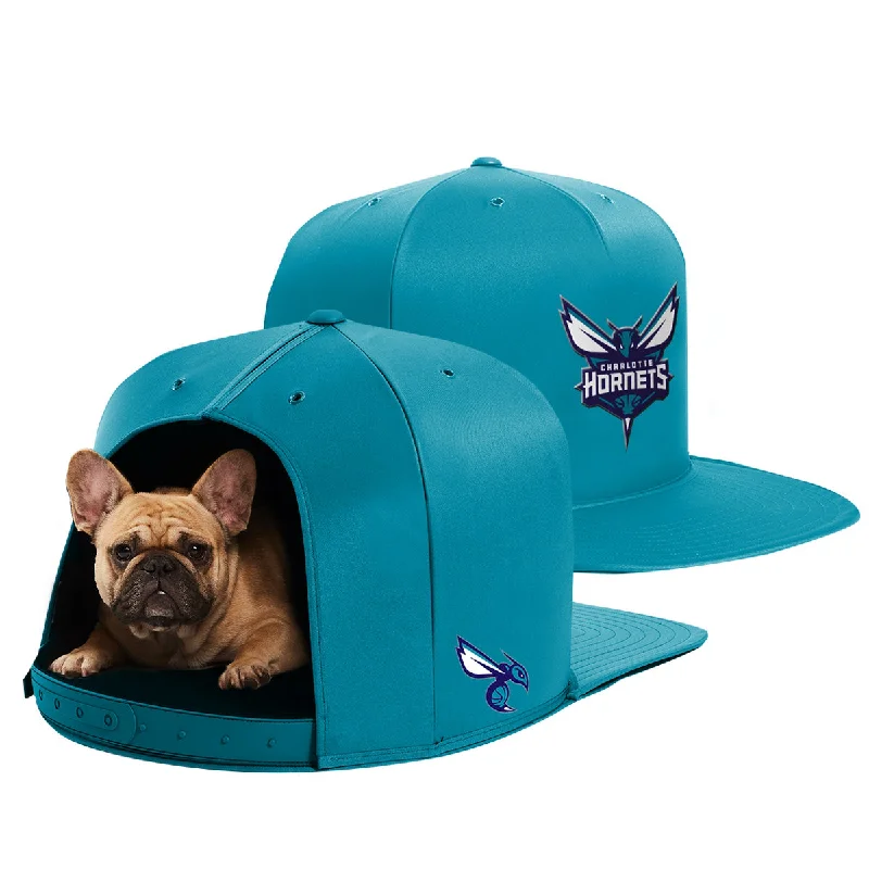 Wall-mounted cat shelf-CHARLOTTE HORNETS NAP CAP PREMIUM DOG BED