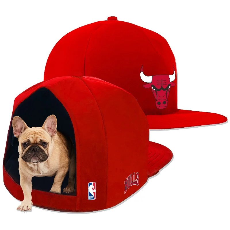 Breakaway cat collar bell-CHICAGO BULLS NAP CAP PLUSH DOG BED