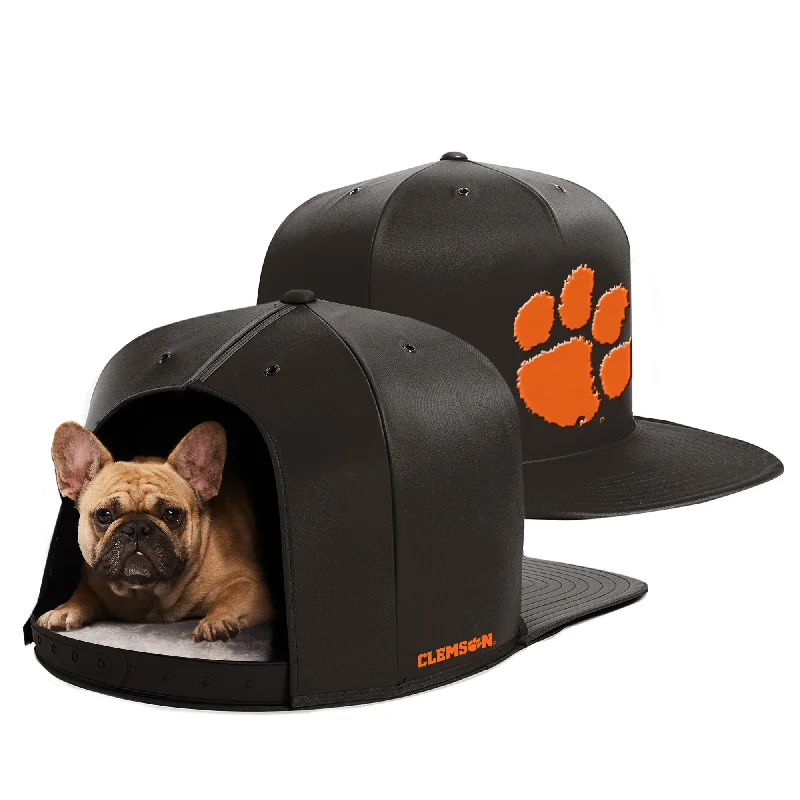 Natural pet dental sticks-CLEMSON UNIVERSITY NAP CAP PREMIUM DOG BED