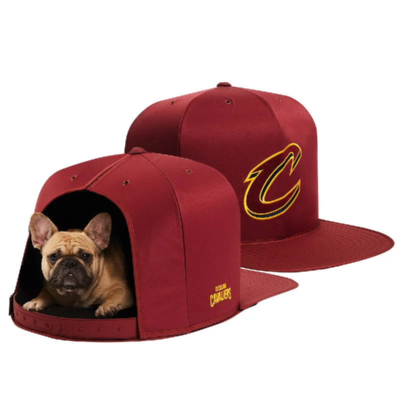 Lightweight pet travel bag-CLEVELAND CAVALIERS NAP CAP PREMIUM DOG BED