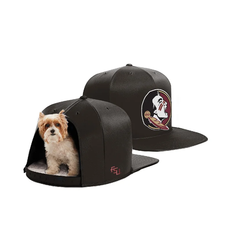 Lightweight pet kennel-FLORIDA STATE UNIVERSITY NAP CAP PREMIUM DOG BED