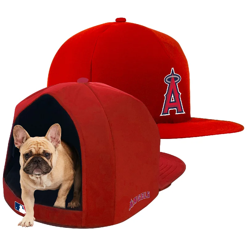 Calming pet anxiety wrap-LOS ANGELES ANGELS NAP CAP PLUSH DOG BED