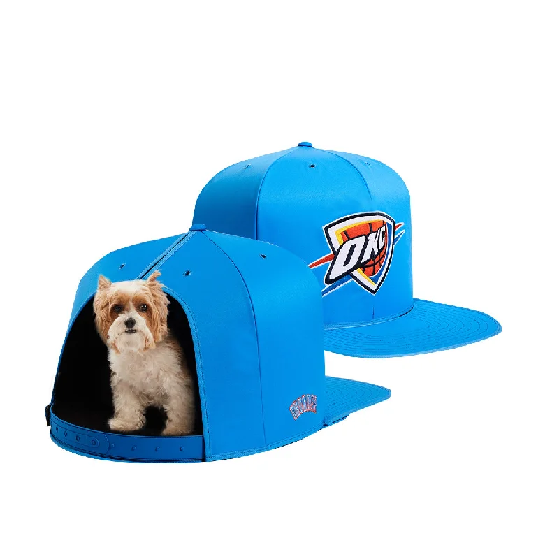 Wooden pet chew block-OKLAHOMA CITY THUNDER NAP CAP PREMIUM DOG BED