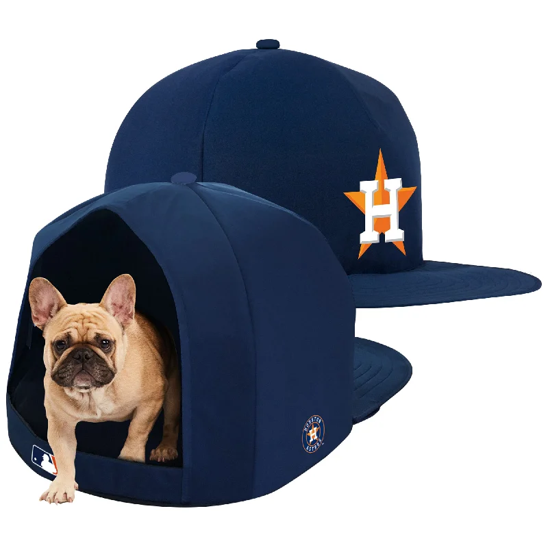 Puppy crate pad soft-HOUSTON ASTROS NAP CAP PLUSH DOG BED