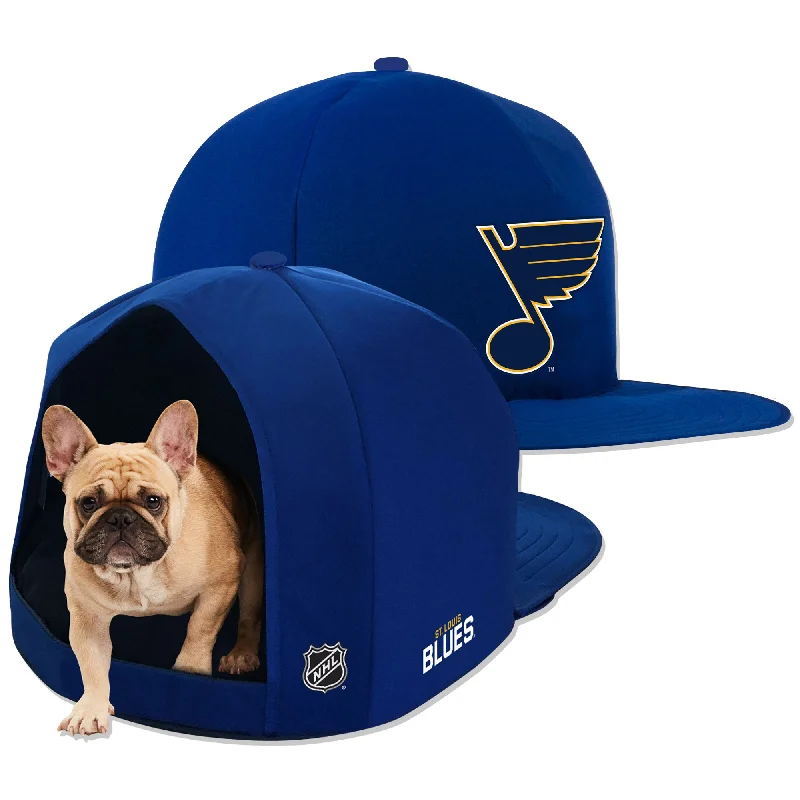 Breathable cooling dog vest-ST. LOUIS BLUES NAP CAP PLUSH DOG BED