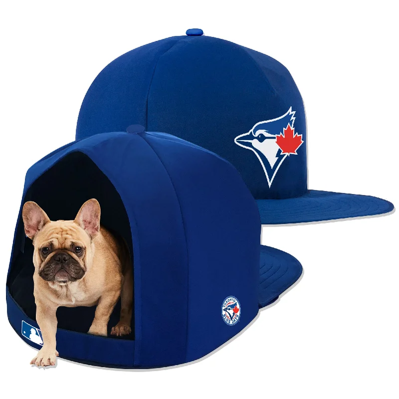 Bouncing rubber dog ball-TORONTO BLUE JAYS NAP CAP PLUSH DOG BED