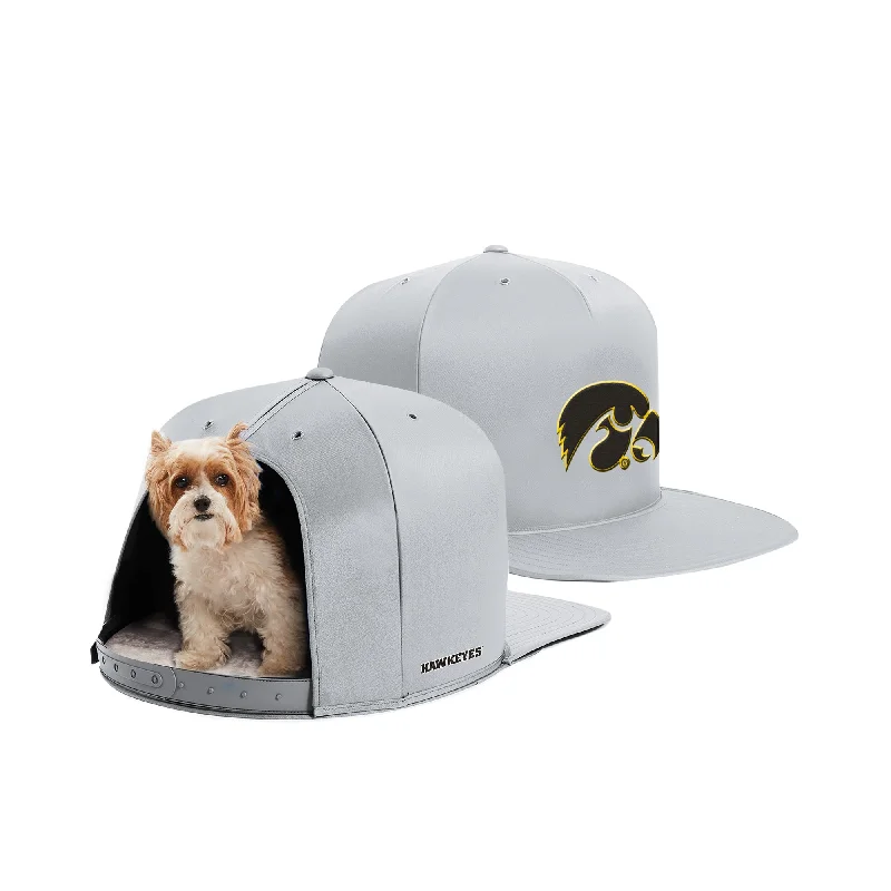 Quick-release cat harness-UNIVERSITY OF IOWA NAP CAP PREMIUM DOG BED