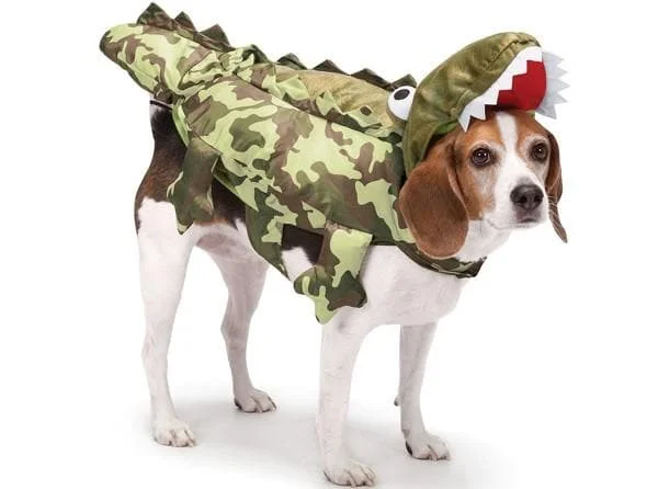 Anti-shedding pet brush-Camo Alligator Dog Costume