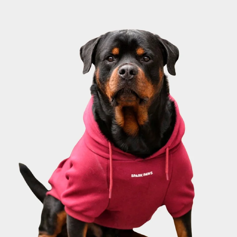 Clicker for puppy training-Essential Dog Hoodie - Burgundy