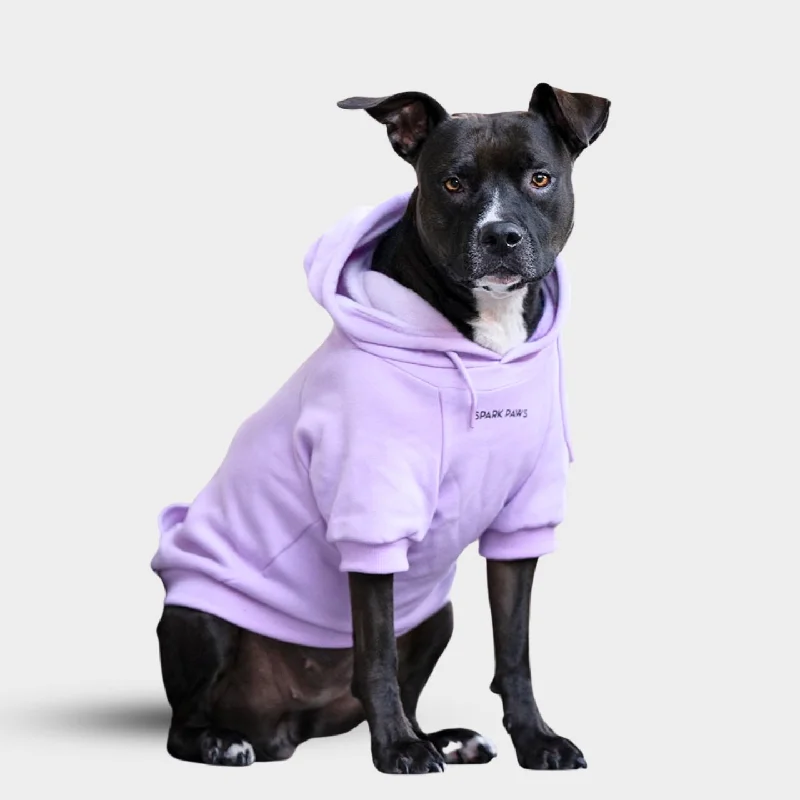 Rotating bird perch toy-Essential Dog Hoodie - Orchid Purple