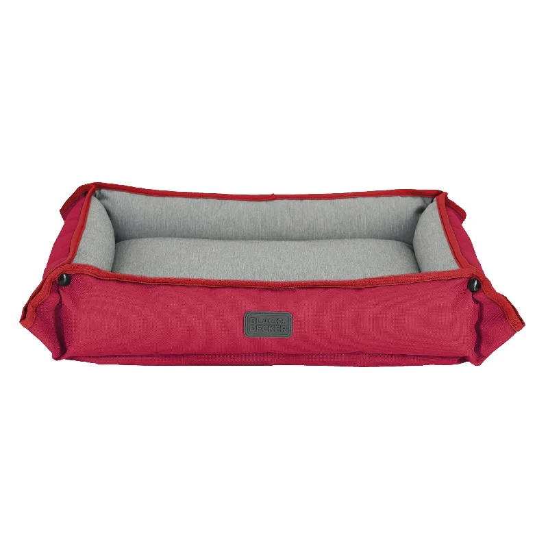 Natural rubber pet toy-Red Pet Premium Bed For Medium Dogs, 24 X 20 X 3-Inch