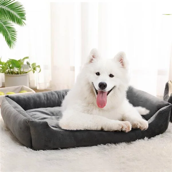 Organic cotton pet bed-38" Cushioned Pet Bed