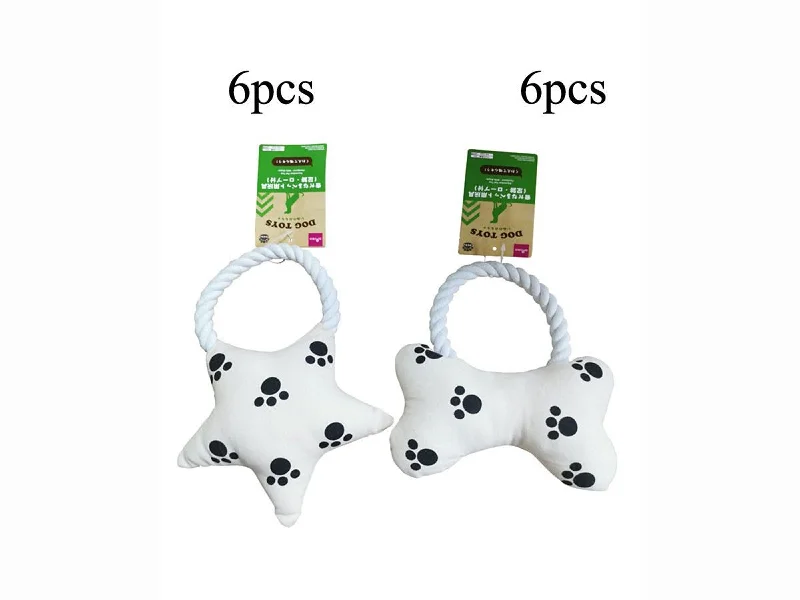 Waterproof dog training collar-Squeaker Pet Toy -Footprint - With Rope-