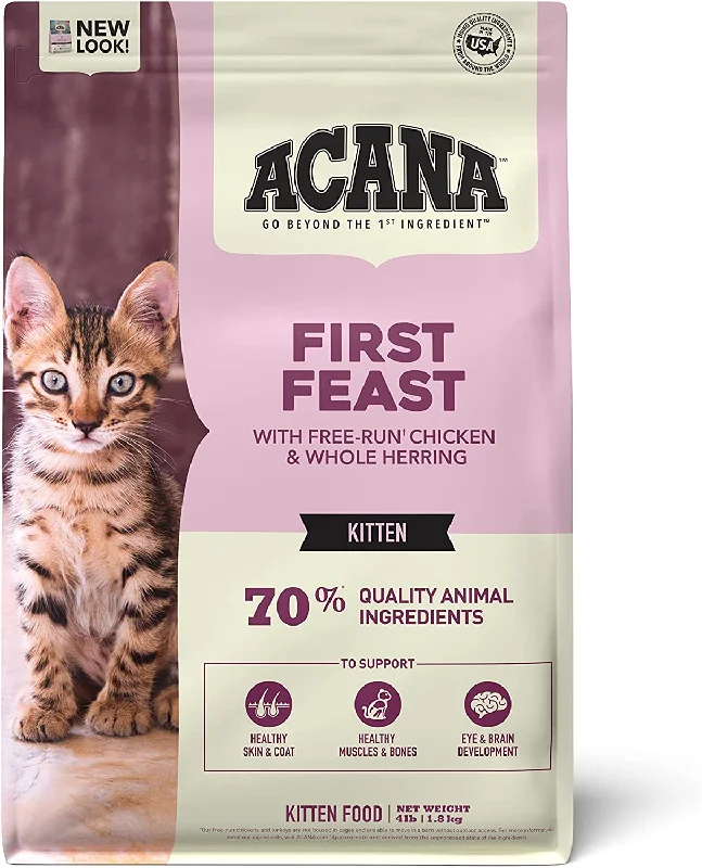 Almond oil pet balm-ACANA First Feast Dry Kitten Food