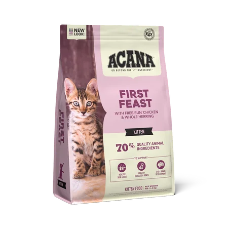 Durable pet feeding dish-ACANA First Feast Recipe Dry Kitten Food