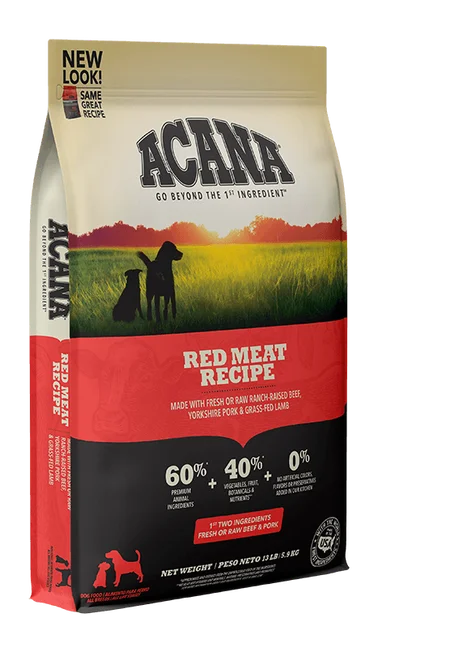 Puppy teething tug toy-ACANA Heritage Red Meat Formula Dry Dog Food