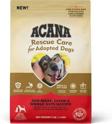 Portable pet crate airline-ACANA Rescue Care for Adopted Dogs Red Meat & Oats Dry Dog Food