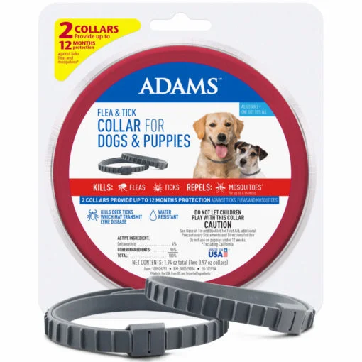 Waterproof pet raincoat-ADAMS PLUS Flea & Tick 2 PK COLLAR