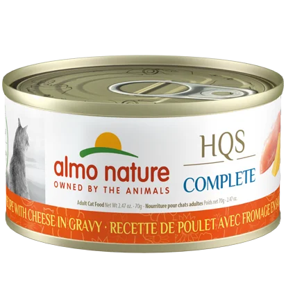 Cat scratching post sturdy-Almo Nature HQS Complete Chicken Recipe with Cheese in gravy Wet Cat Food (2.47 oz)