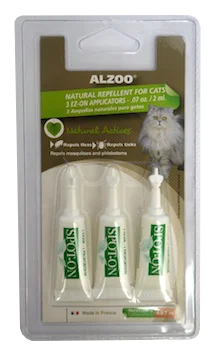 Collapsible pet travel cup-Alzoo Spot On Natural Flea and Tick Repellent for Cats