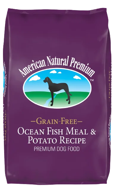 Eco-friendly pet leash large-American Natural Premium Grain Free Ocean Fish and Potato Recipe Dog Food