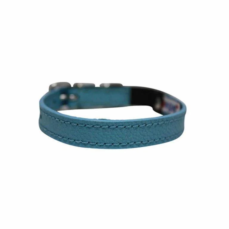 Textured pet bowl mat-Alpine Cat Collar - Baby Blue