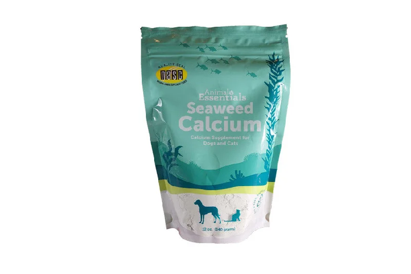 Porcelain pet water dish-Animal Essentials Natural Seaweed Calcium for Dogs & Cats (12 oz)