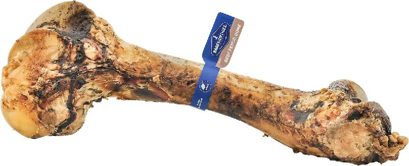 Treat-dispensing pet toy-Barkworthies Beef Femur Bones For Dogs