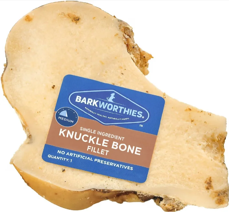 Tough rubber dog frisbee-Barkworthies Knuckle Bone Filet For Dogs