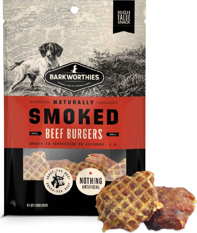 Cordless pet hair clipper-Barkworthies Smoked Burgers For Dogs