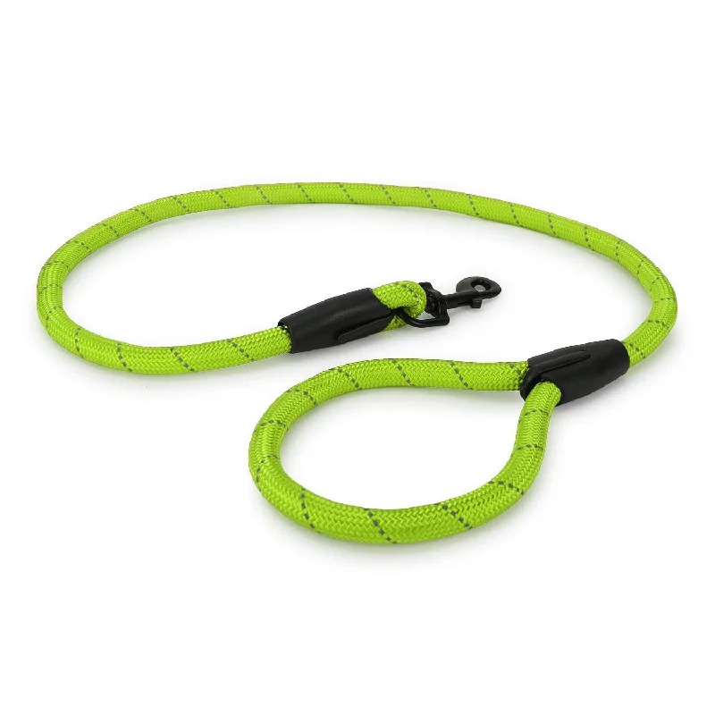 Quiet pet water fountain-Basil Rope Leash for Dogs and Cats (Green)