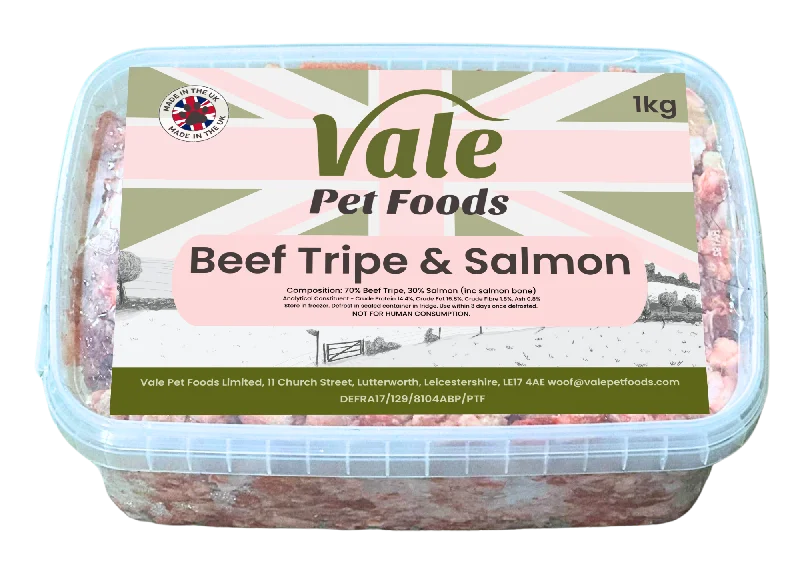 Reflective pet jacket small-Beef Tripe & Salmon 1kg