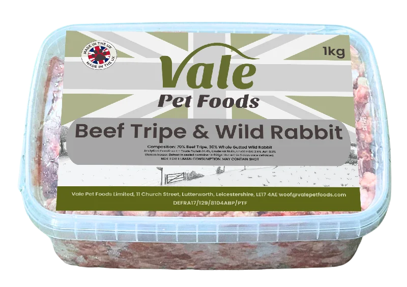 Portable pet deshedding tool-Beef Tripe & Wild Rabbit 1kg