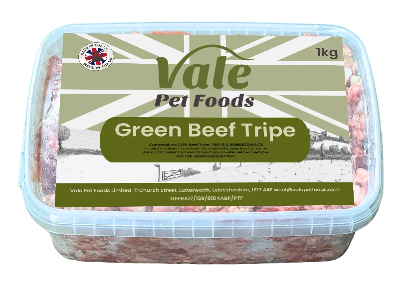 Ceramic pet water bowl-Green Beef Tripe