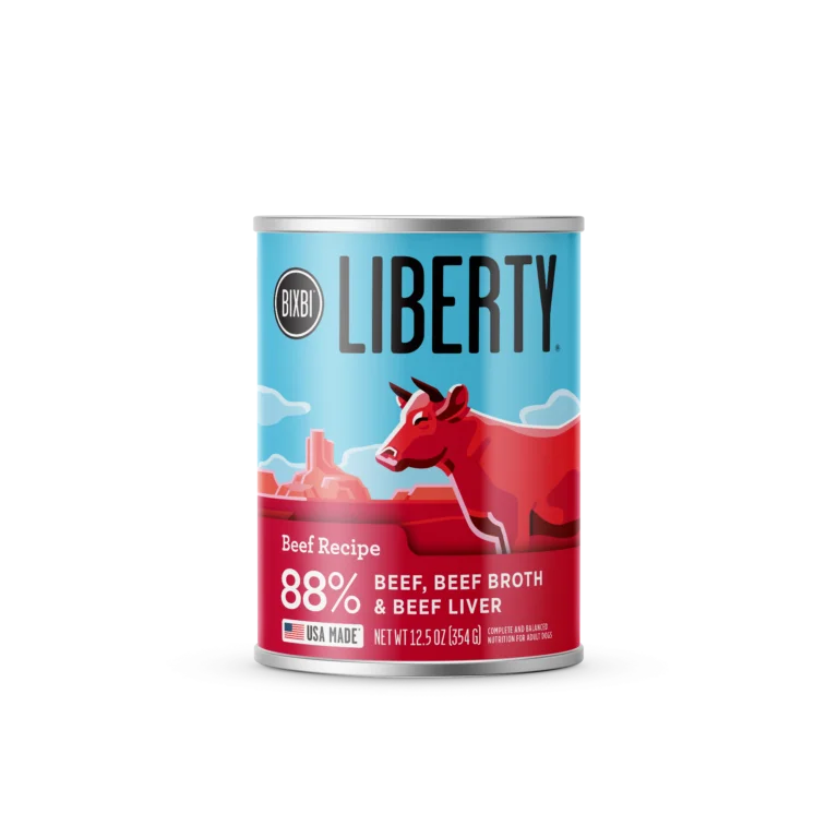 Quilted pet blanket-BIXBI Liberty® Wet Food for Dogs – Beef Paté Recipe