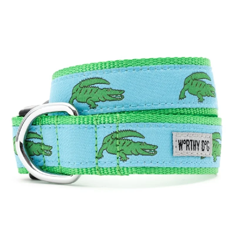 Rubber dog fetch ball-Blue Alligators Collar & Lead Collection