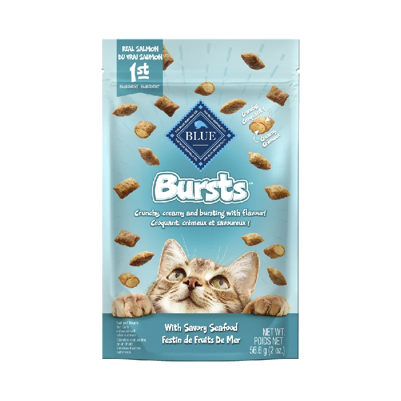 Quiet pet water dispenser-Blue Buffalo Bursts Savory Seafood Cat Treats