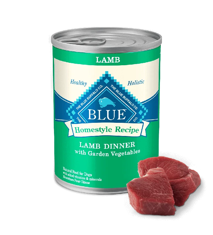 Portable pet kennel large-Blue Buffalo BLUE Homestyle Recipe™ Lamb Dinner with Garden Vegetables Adult Dog Wet Food