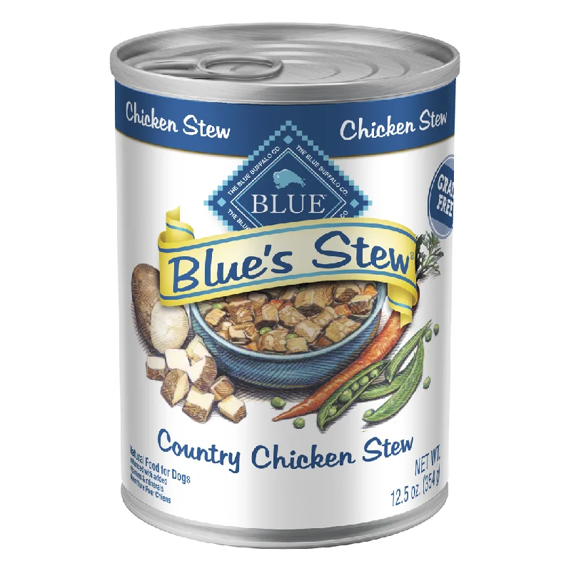 Custom pet water bowl-Blue Buffalo Blue's Country Chicken Stew Canned Dog Food