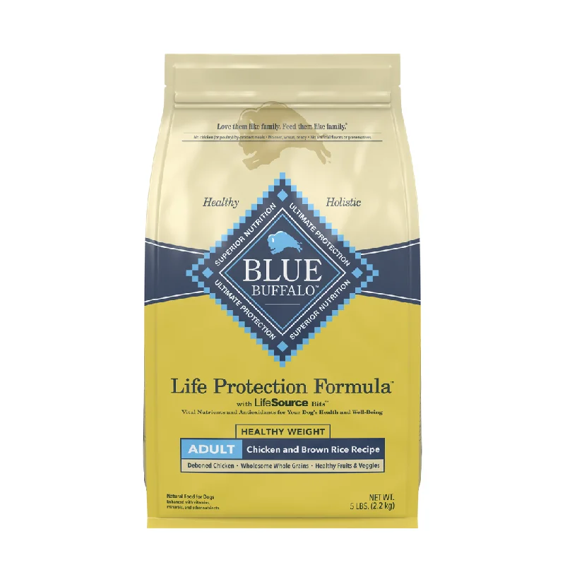 Smart pet feeder app-Blue Buffalo Life Protection Healthy Weight Natural Chicken & Brown Rice Recipe Adult Dry Dog Food