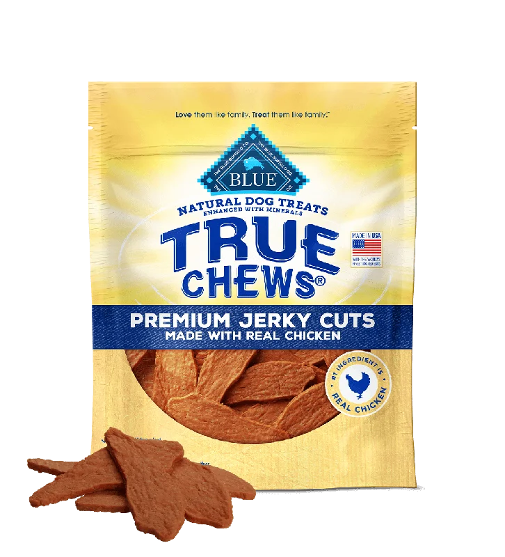 Rechargeable cat chase toy-Blue Buffalo True Chews Premium Jerky Cuts with Real Chicken Dog Treats (22 oz)