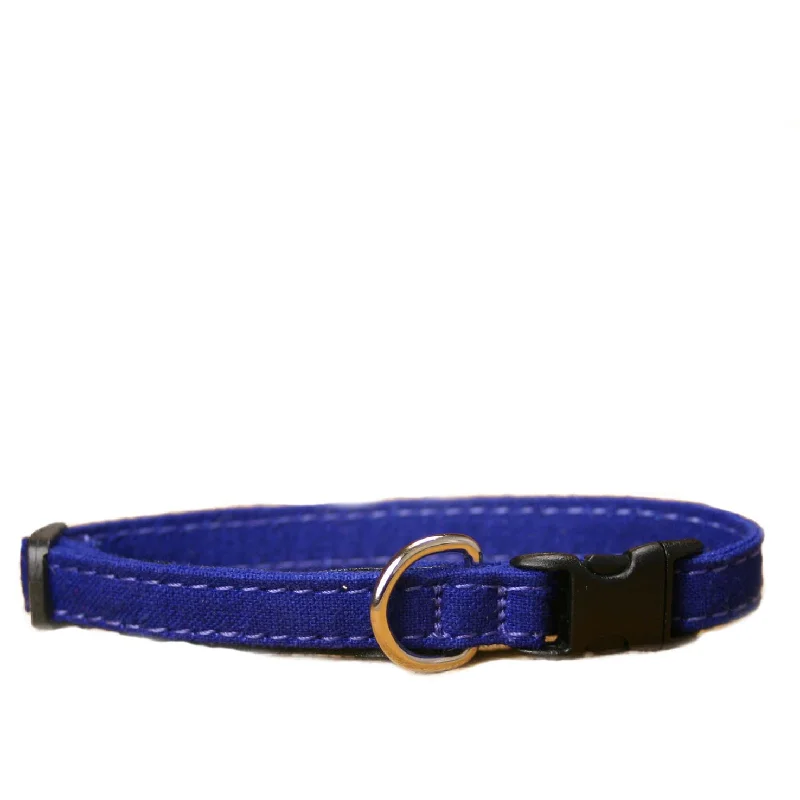 Knotted dog chew rope-Hemp Toy Dog Collar Blue