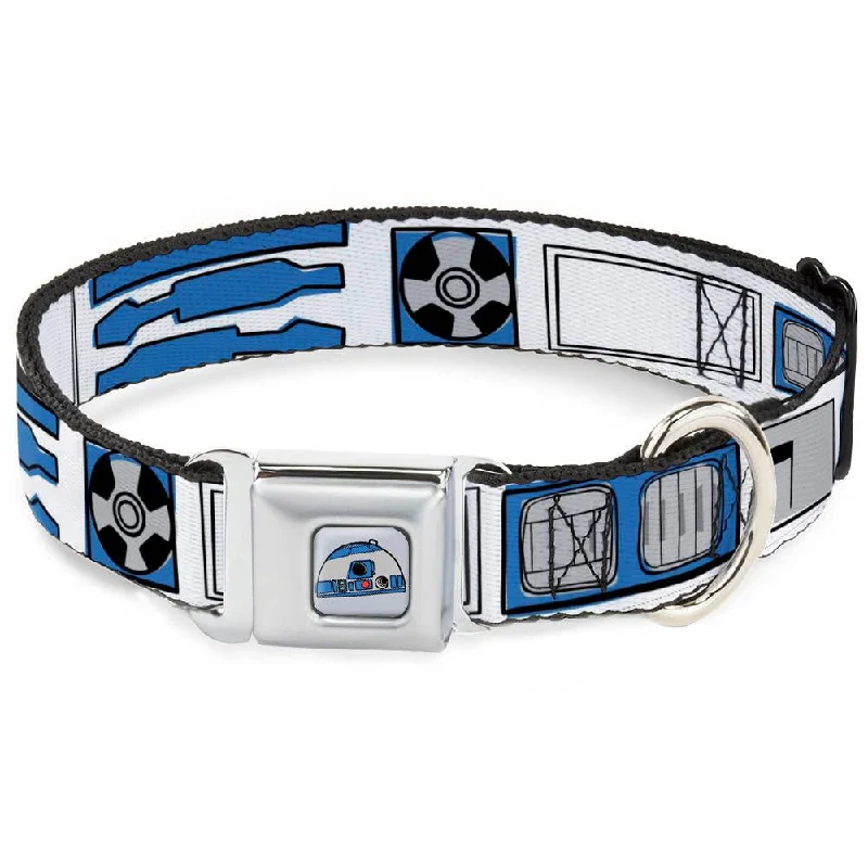 Tough pet squeaky ball-Buckle Down Dog Collar R2-D2 Multi