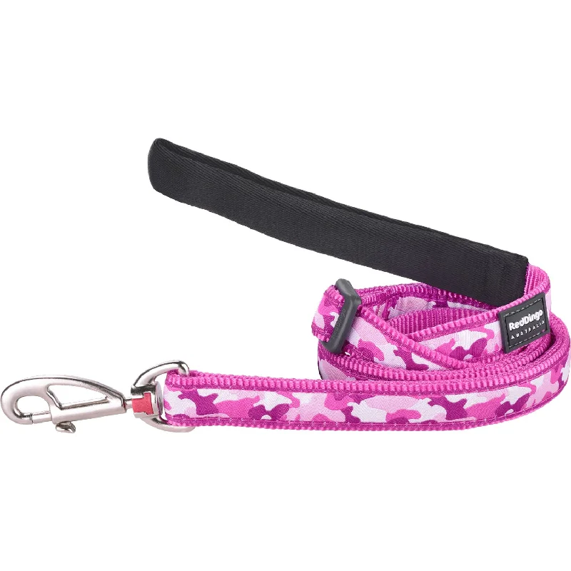 Thick pet blanket large-Camouflage Hot Pink Dog Leash