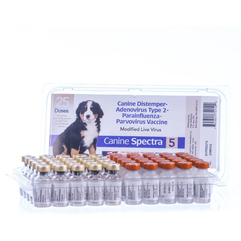 Breakaway pet collar-Canine Spectra 5 Dog Vaccine, 25 Dose