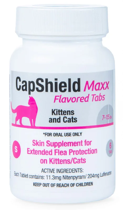 Skid-proof pet mat-CapShield Maxx Flavored Tabs for Cats, 7-15 lbs