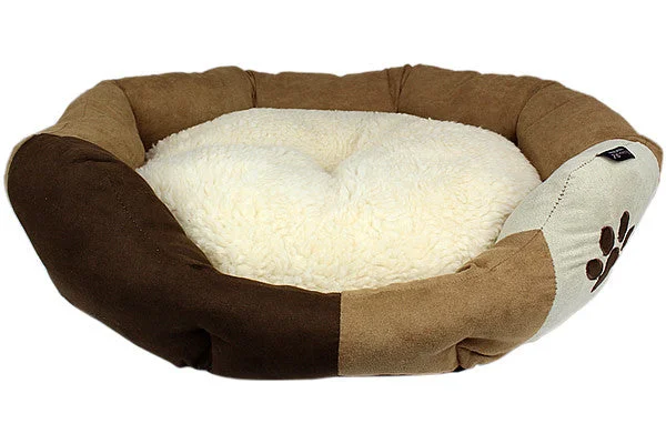 Padded pet carrier bag-Caramel Micro-Fiber Bed