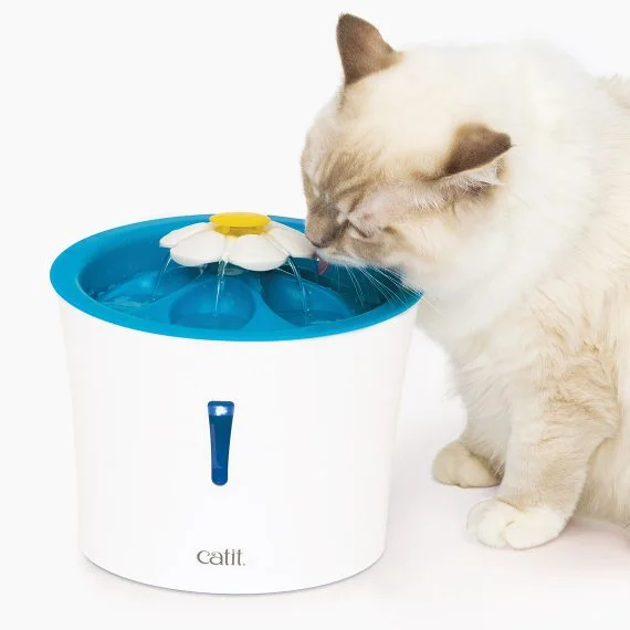 Wide-base pet water bowl-Catit Flower Fountain Blue*