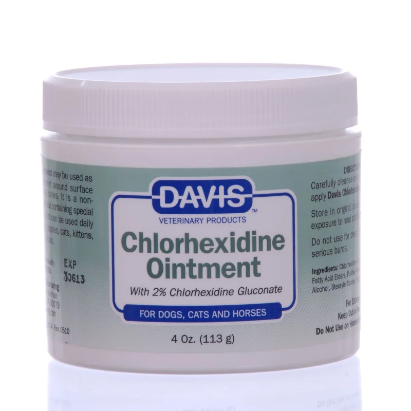 Tilted cat food bowl-Chlorhexidine Ointment, 4 oz